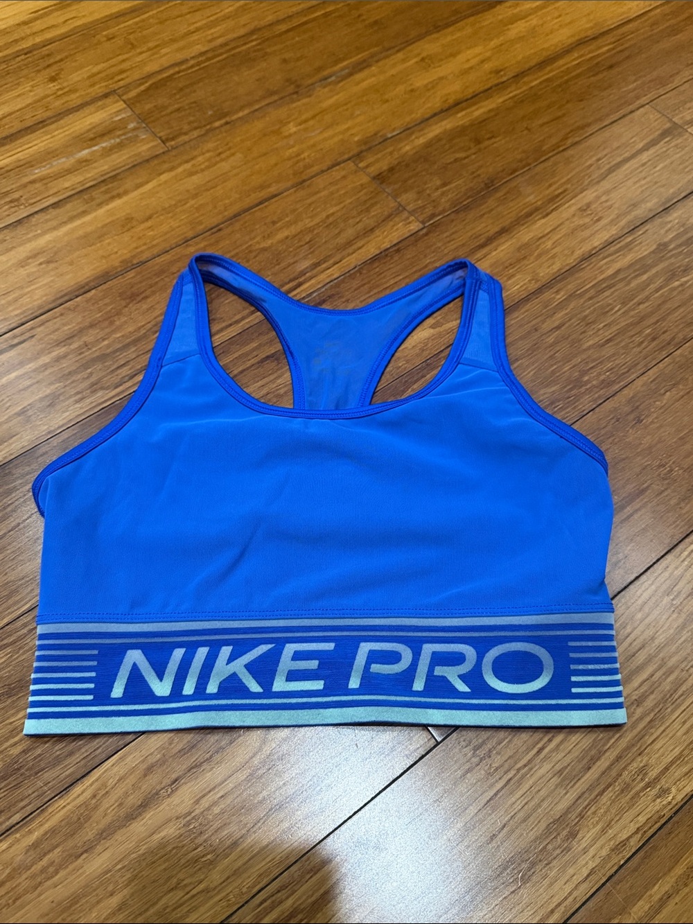 Nike Royal Blue Racerback Sports Bra with Branded Elastic
